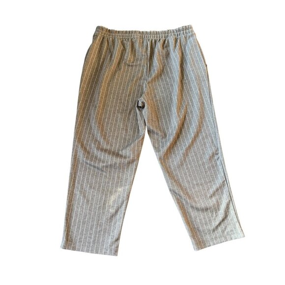 A New Day Women's Light Brown & Cream Stripped Pants - Picture 3 of 7